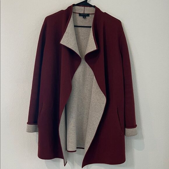 Ann Taylor Loft Cashmere Cardigan coatigan - Picture 4 of 8